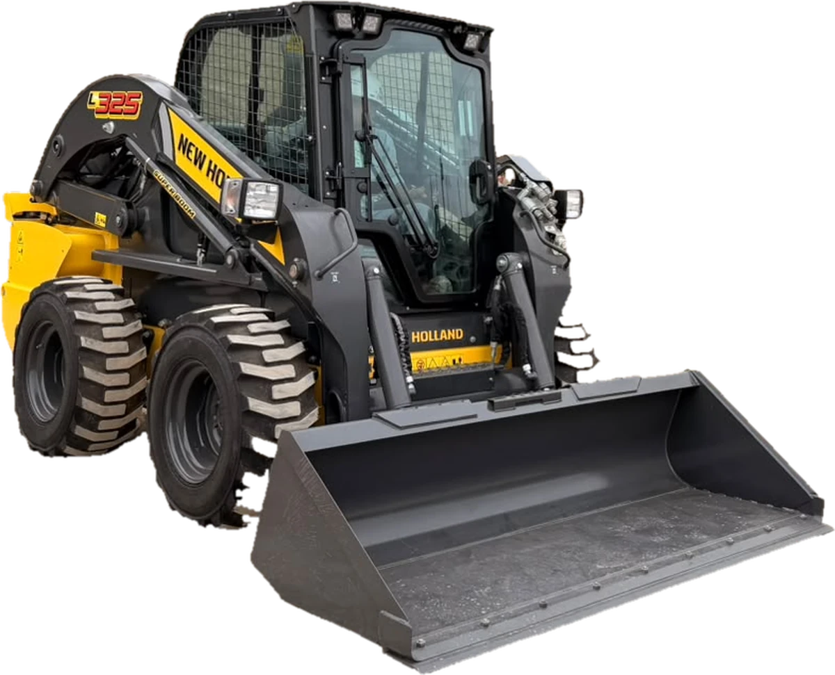 Minicargador New Holland L325 con cuchara frontal
