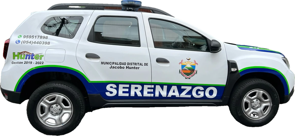 SUV de serenazgo entregada a la Municipalidad de Jacobo Hunter